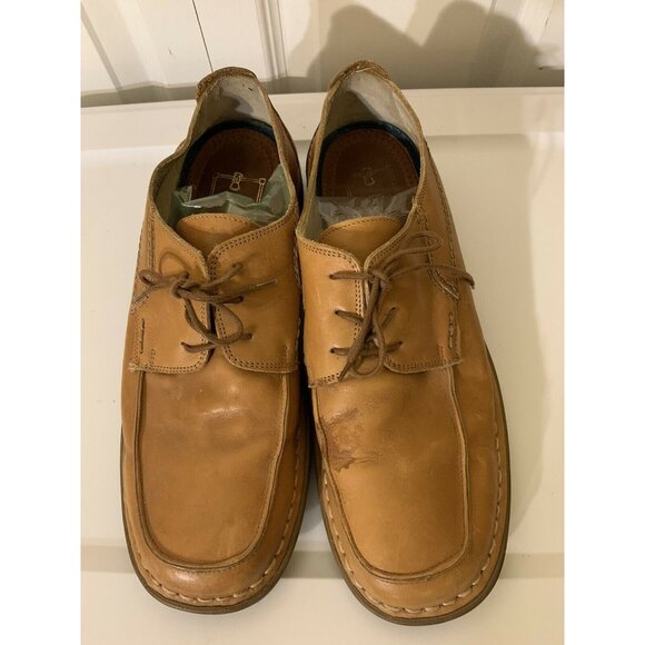 ANTICA CUOIERIA SHOEMAKER\'S Men’s Sz‎ 11D Leather Shoes Tan Made Italy